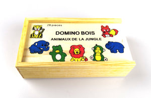 28 Pcs Wooden Domino Jungle ANIMALS