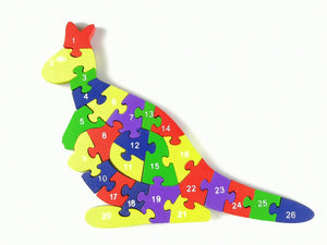 Alphabet / Number Kangaroo Jigsaw Puzzle