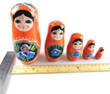 Wooden Lady Nesting Dolls Set