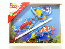 Fun Factory - Wooden Fishing Game Magnetic Box with Rod