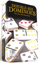Cardinal Double-Six Dominoes (28 Colour Dot Dominoes)