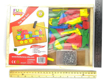 Fun Factory - Tap Tap Set with Hammer Nails and Wooden Shapes in a Wooden Box