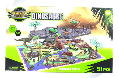 Dinosaur World - 51 pcs Dinosaurs Playset