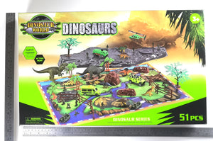 Dinosaur World - 51 pcs Dinosaurs Playset