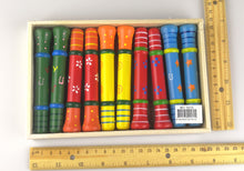 Wooden Colourful Whistle set of 10