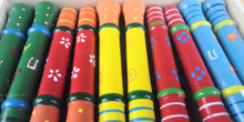 Wooden Colourful Whistle set of 10