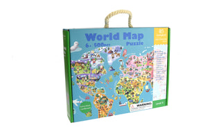 Tookyland - 500 pcs World Map Jigsaw Puzzle