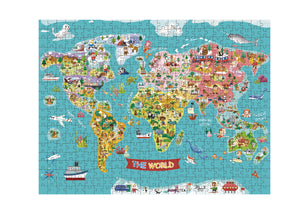 Tookyland - 500 pcs World Map Jigsaw Puzzle