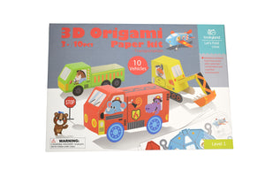 Tookyland 3D Origami Paper Kit - Transport Vehicles (10Pcs)