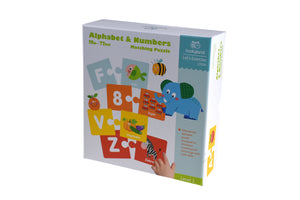 Tookyland - 72 pcs Alphabet & Numbers Matching Puzzle