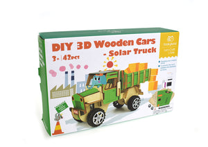 Tookyland -  DIY 42 pcs 3D Wooden Solar Truck