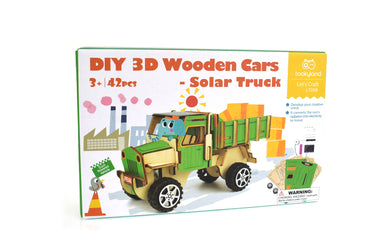 Tookyland -  DIY 42 pcs 3D Wooden Solar Truck