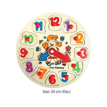 Fun Factory - Wooden Puzzle Clock - Girl