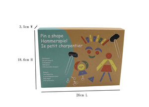 Kaper Kidz - Tap a Shape with Hammer Nails and Wooden Shapes