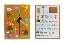 Kaper Kidz - Tap a Shape Set in Book Case - FOREST FRIEND