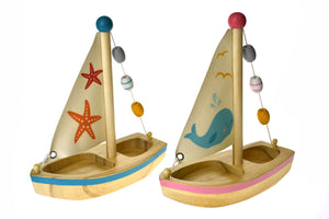 Wooden Toy Sail Boat (Large)