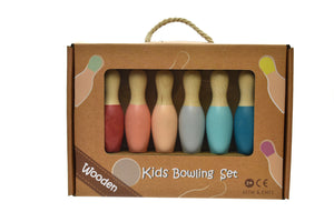 Kaper Kidz - Wooden Bowling Set bottom coloured