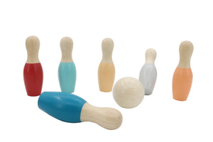 Kaper Kidz - Wooden Bowling Set bottom coloured