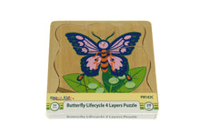 Kaper Kidz - Wooden Butterfly 4 layers puzzle