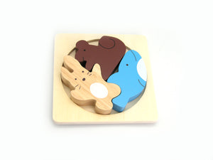 Kaper Kidz - Stacking Jigsaw Puzzle - Whale and  Friends