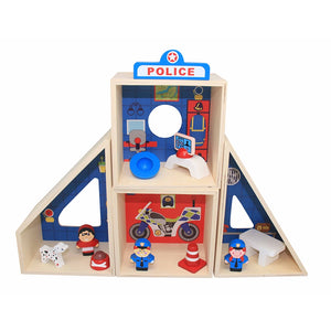 Toyslink Wooden Police Station Play Set