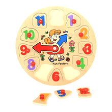 Fun Factory - Wooden Puzzle Clock - Girl