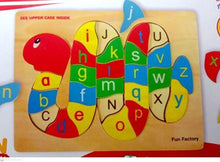 Fun Factory - Snake Raised Wooden Puzzle Lower Alphabet