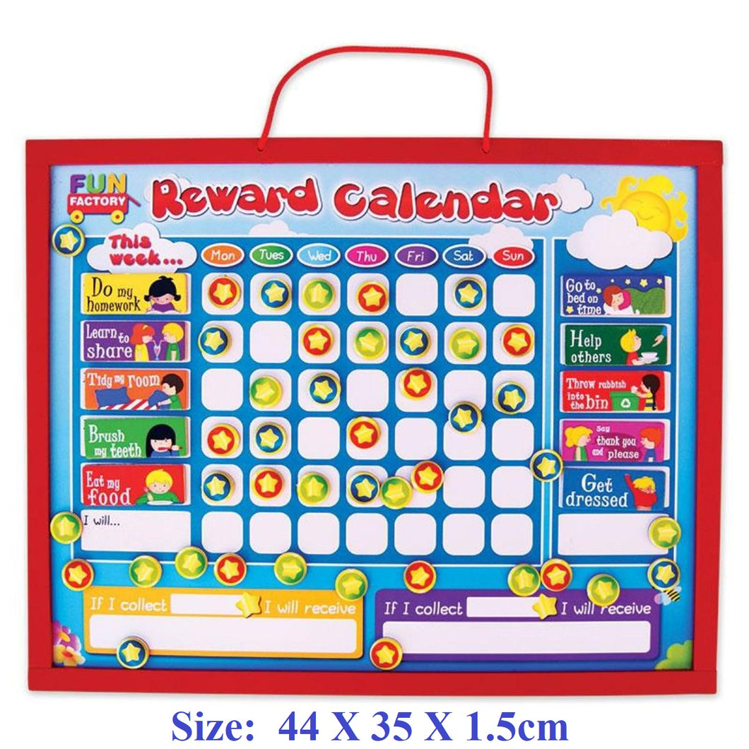 Fun Factory - Wooden Magnetic Reward Calendar / Chart