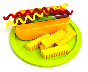 11 pcs Wooden Hotdog with Chips Set