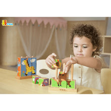 Viga - 9 pcs Wooden Cube Puzzle Farm