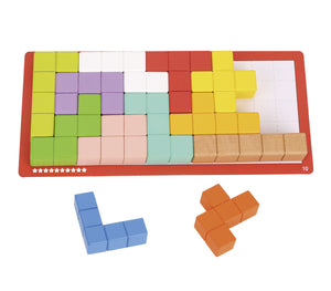 Tooky Toy - Wooden Puzzle Cubes (23 Pcs)