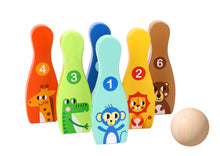 Tooky Toy - Wooden Jungle Bowling Set