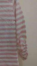Minoti - Girls Striped Long Sleeves Top (Petal3Pink)
