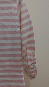 Minoti - Girls Striped Long Sleeves Top (Petal3Pink)