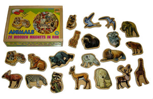 20 Pcs Magnetic Animals in Wooden Box
