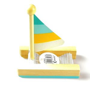 Wooden Toy Twin Hull Sail Boat (small)