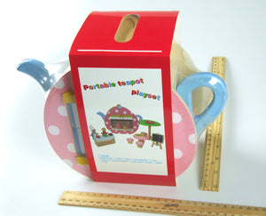 Portable Wooden Teapot (Cafe) Play Set