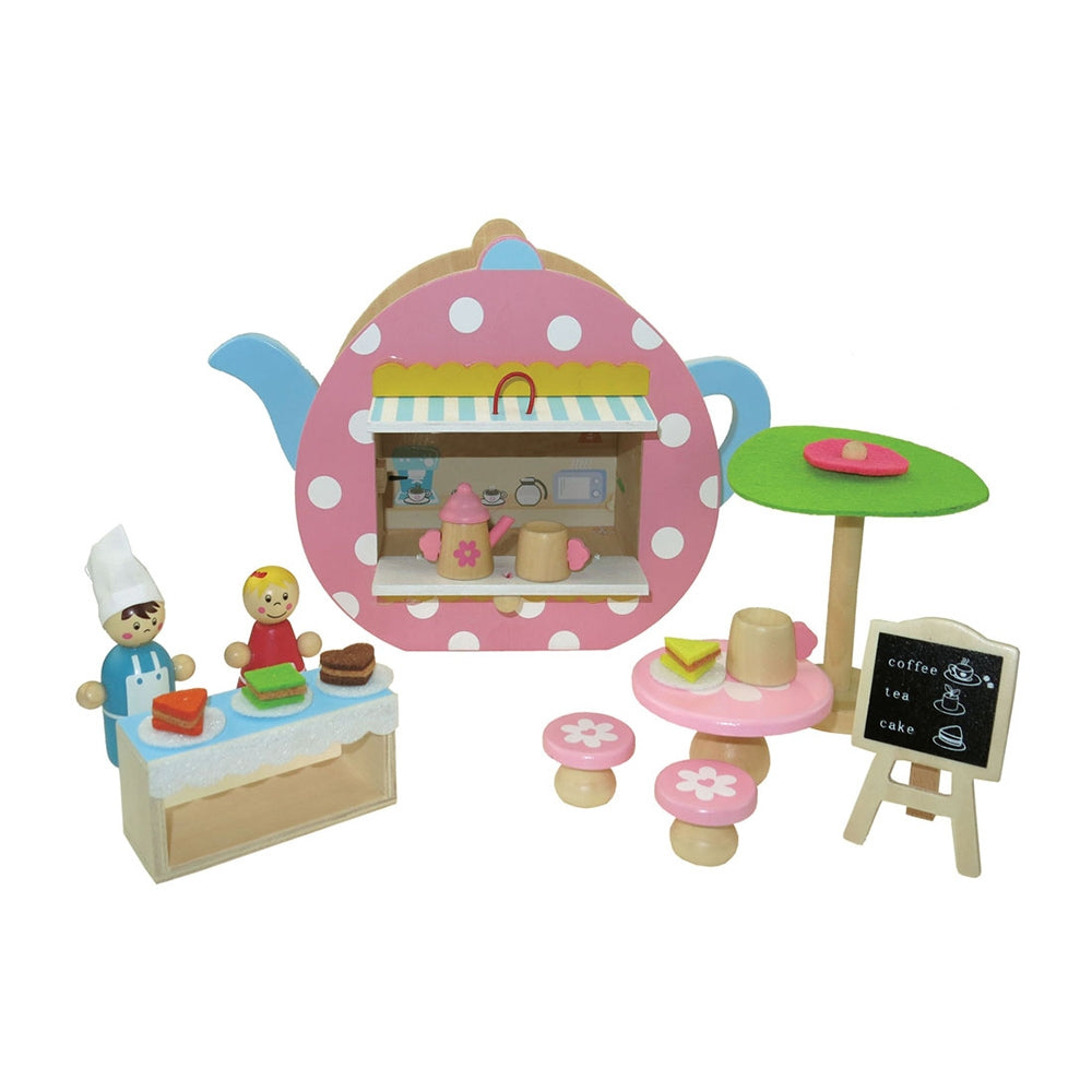Portable Wooden Teapot (Cafe) Play Set