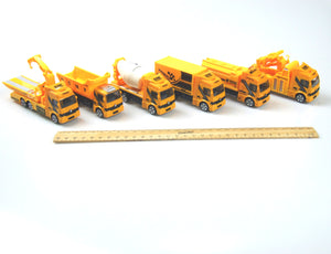 Die Cast Freewheel Construction Truck Set