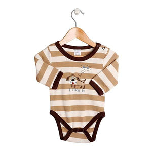 Snugzeez - Romper Long Sleeves Dog Light brown