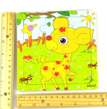 9 Pcs Wooden Deer Jigsaw Puzzle (XQ147)