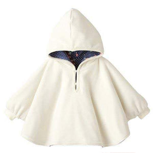 Reversible Winter Hooded Coat with Hood White / Motif Blue