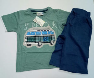 2 Pcs  Boys T-Shirt and Short set