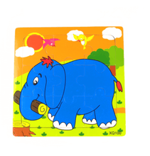 9 Pcs Wooden Elephant  Jigsaw Puzzle (XQ100)