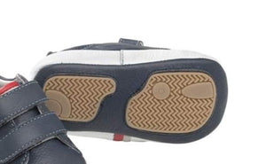 Playette Benji Navy Twin Strap Pre-walker Shoes