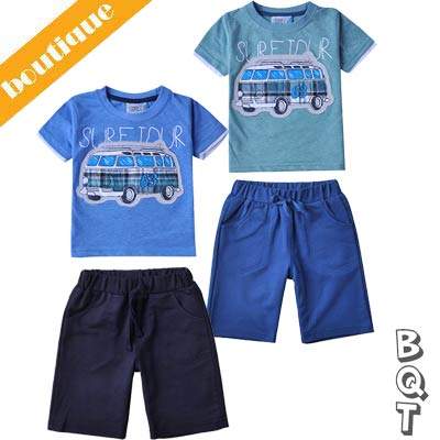 2 Pcs  Boys T-Shirt and Short set