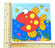 9 Pcs Wooden Fish  Jigsaw Puzzle (XQ105)