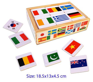 Fun Factory - 48 Pcs Memory Matching Game - Flag