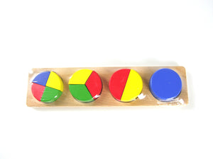 Viga - Fraction Wooden Puzzle Blocks