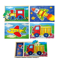 Fun Factory - Wooden 4 in 1 Transport Puzzle